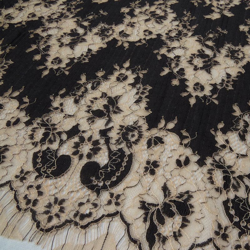 Lace Fabric Dress Eyelash Nylon for Women's Wear Wholesale Supplier 11